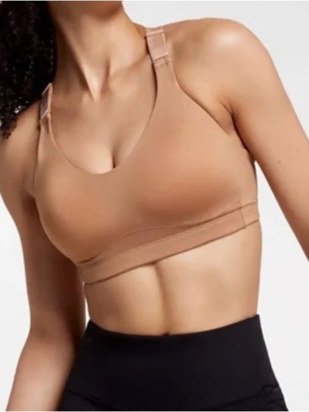 CALIA Made To Move Double Strap Sports Bra Top XS Light Brown athletic 32A‎ 32B
